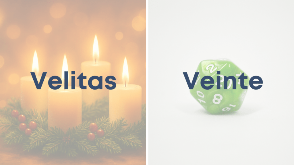 velitas y veinte