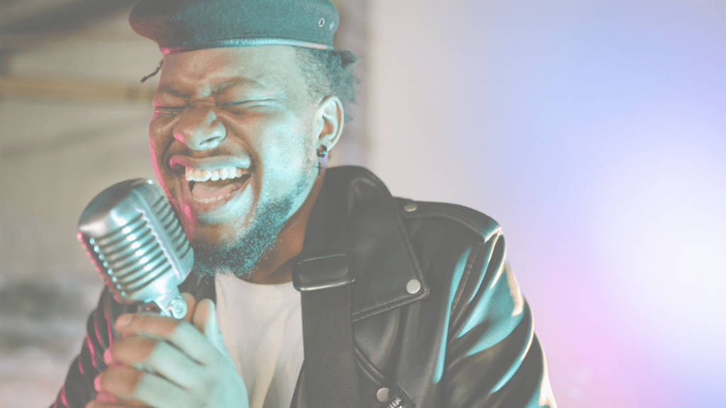 person singing