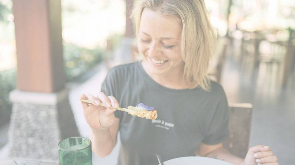 woman eating