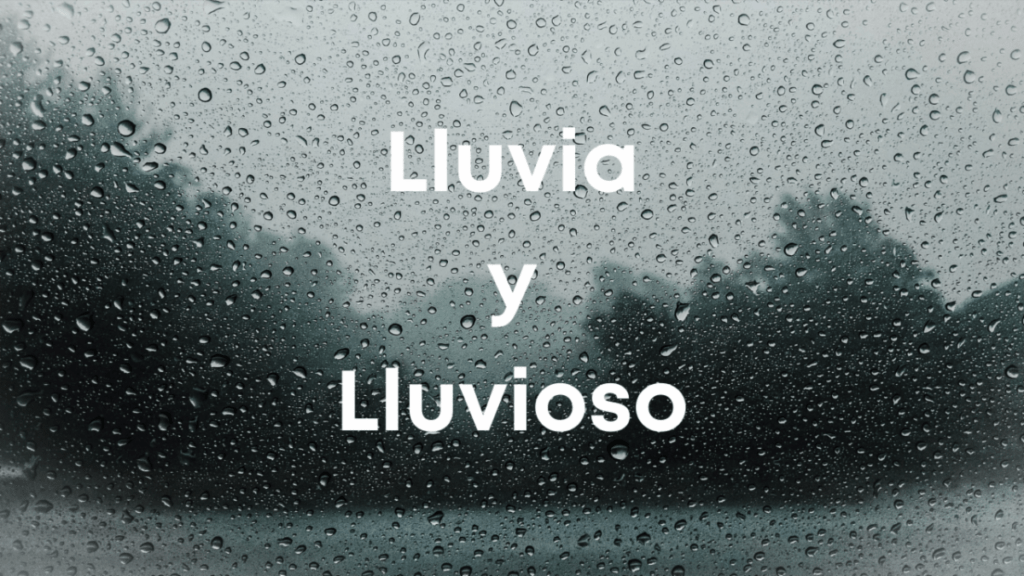 Lluvia y Lluvioso