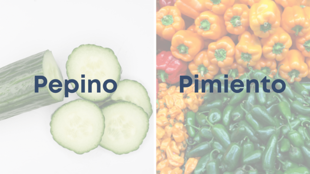 pepino y pimiento
