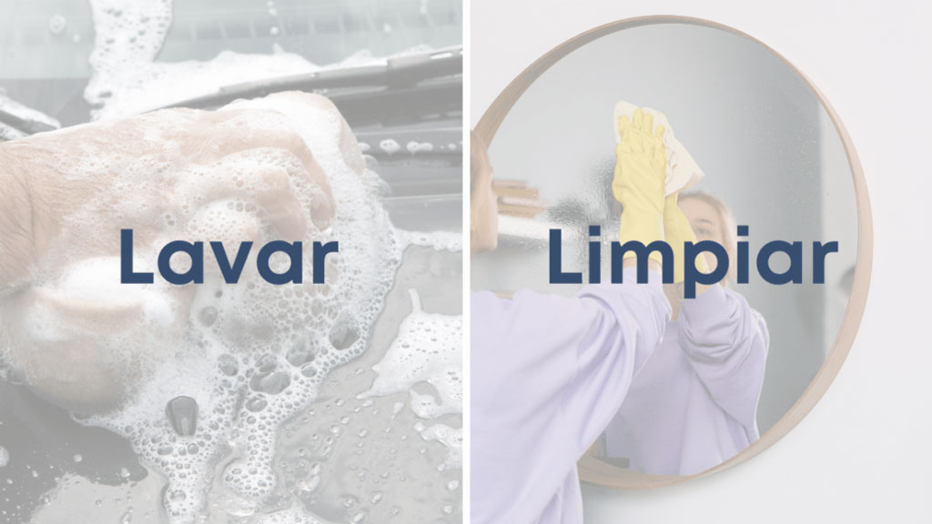 lavar y limpiar
