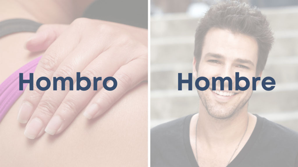hombro y hombre