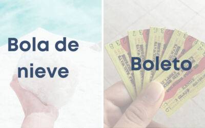 Weekly Word Challenge Bola de nieve y Boleto